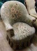 A Victorian armchair