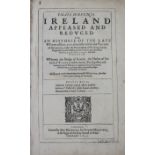 Stafford, Thomas - Pacata Hibernia, Ireland Appeased and Reduced, folio calf, front board