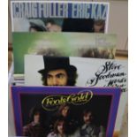 A box of mixed LP's containing Nils Lofgren, The Kinks, Small Faces, Creedence Clearwater Revival,