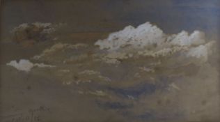 Edward Hargitt (1835-1895)watercolourCloud study