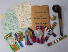 A quantity of ephemera, photographs, Hymn book and embarcation cards relating to B Standen Pipe, RAF