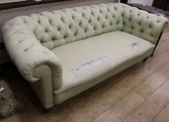 A Victorian mahogany buttonback Chesterfield settee