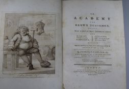 Bunbury, Henry (Gambado, Geoffrey) - An Academy for Grown Horsemen, 1st edition, folio, half calf,