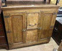 A 19th century French hardwood refrigerator cabinet, W.4ft 1in.