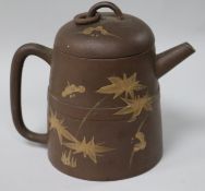 A redware teapot