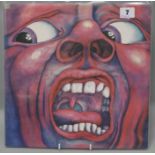 ILP5-9111 - KING CRIMSON COURT OF THE CRIMSON KING UK LP, Pink Island label with White I in matt