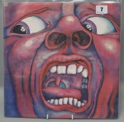 ILP5-9111 - KING CRIMSON COURT OF THE CRIMSON KING UK LP, Pink Island label with White I in matt