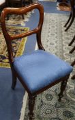 A set of ten Victorian mahogany dining chairs, including two carvers