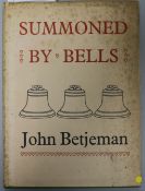 Betjeman, John - Summoned by the Bells, with inscription pasted in - "Inscribed for Chandos" and