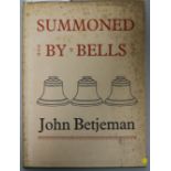 Betjeman, John - Summoned by the Bells, with inscription pasted in - "Inscribed for Chandos" and