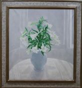 Dave Matthewsoil on canvasStill life of white lilies in a vasesigned and dated 197035.5 x 32.5in.