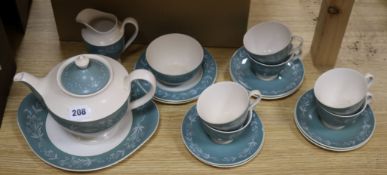 A Royal Doulton 'Cascade' pattern eighteen piece part tea set