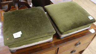 A pair of Victorian footstools, W.1ft 1in.