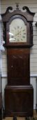 A Victorian mahogany eight day longcase clock