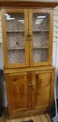 An Edwardian pine kitchen cabinet, W.3ft 4in.