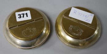 Two Star Line ashtrays