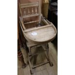 An Edwardian beech child's chair