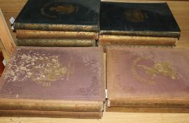 The Illustrated London News, 11 gilt-tooled cloth-bound folio volumes, comprising '7,500