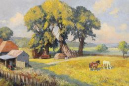 Eric Bruce McKay (1907-1989)oil on canvas,Farm at Wartling, Sussexsigned,20 x 30in., unframed