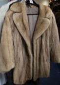 A blonde mink jacket