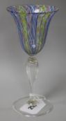 A Venetian glass goblet H.15cm