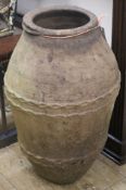 A Terraccotta oil jar W.40cm