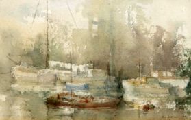 Bernard Philip Batchelor (1924-)2 ink and watercoloursAutumn in Gouda and Misty Morning on The