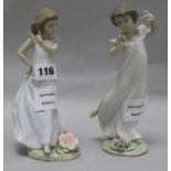 Two Lladro figures, 6990 , 6947 H.20.5cm
