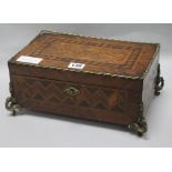 A French ormolu and marquetry box W.31.5cm