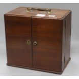 A Regency mahogany Apothecary's chest and accessories (locked)Note, this box has a Braham lock and
