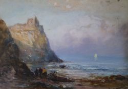 R. Malcolm LloydwatercolourCliff top ruin with figures below,signed, dated 19095 x 7in.
