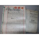 A collection of deeds relating to No 21 Hyde Park Corner London