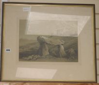 H.B.Carterpencil & chalkIona, inscribed, 10.5 x 14.5in. and another landscape.