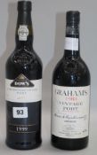 Two bottle of vintage port