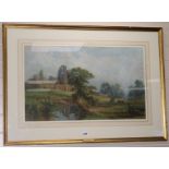 John Faulkner (1835-1894)watercolourLeycaster landscapesigned17 x 28in.