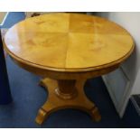 A satinwood centre table W.90cm