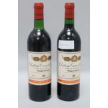 Two Bottles of Chateau Croizet-Bages, Pauillac, 1981.