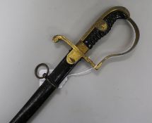 A German WWII Army officer's sword, 101cm