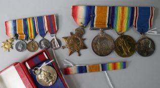 A WWI medal group named to LIEUT. C. G. S. FOLLOWS, L'POOL R., comprising: 1914-18 Star, British