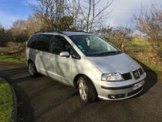 A 2007 Seat Alhambra Stlyance 2.00 tdi 7 seater MPVMileage 101,585 Diesel, MOT ends Feb 2018.