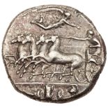 Sicily, Syracuse. Dionysios I. Silver Decadrachm (42.40 g), 405-367 BC. Ca. 405-400 BC. Unsigned