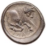 Sicily, Gela. Silver Didrachm (8.33 g), ca. 490/85-480/75 BC. Nude warrior on horseback galloping