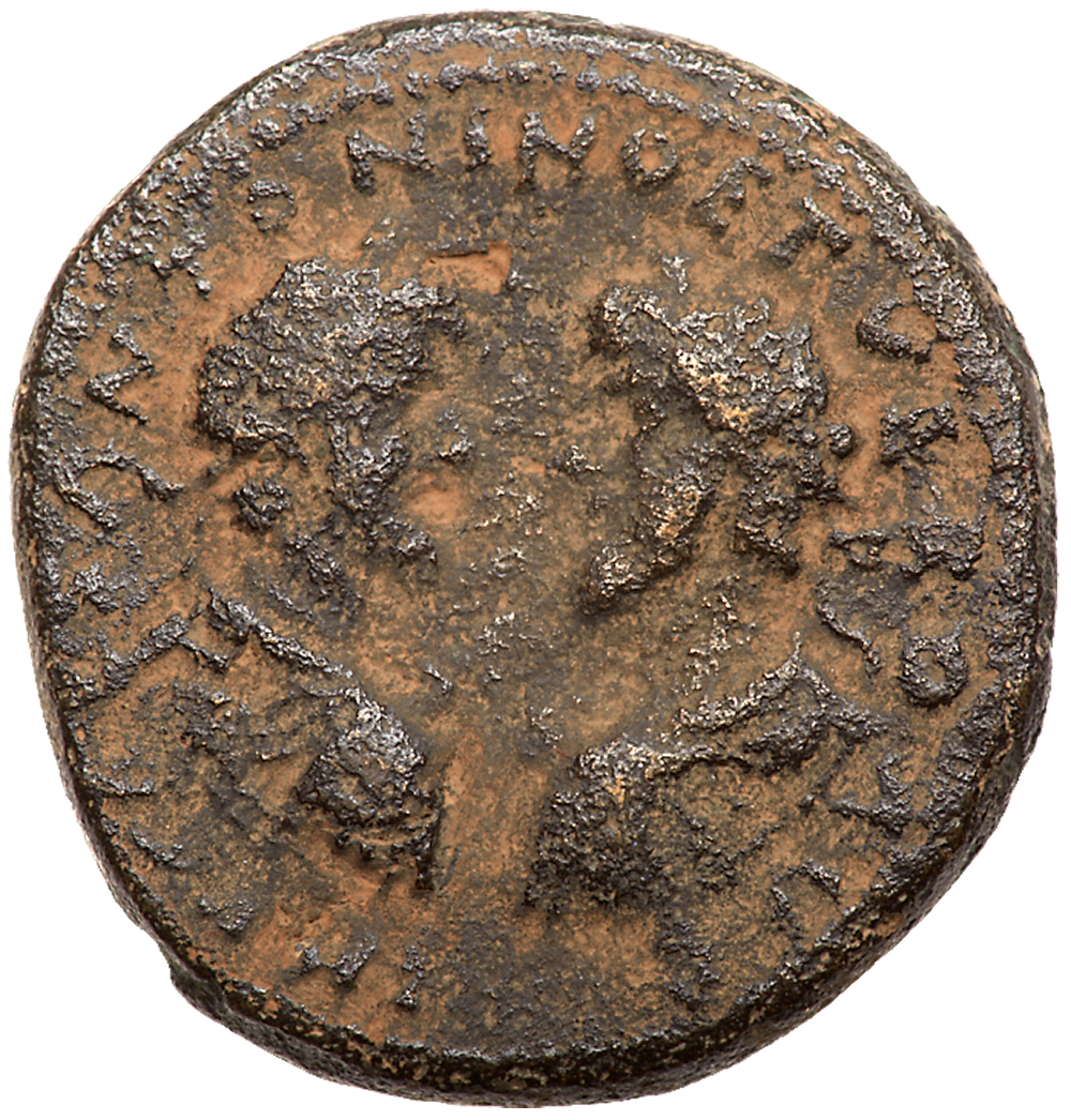 Aelia Capitolina. Marcus Aurelius and Lucius Verus. Æ 30 (22.78 g), AD 161-180 and 161-169