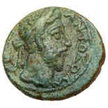 Canatha. Commodus. Æ22 (8.02 g), AD 177-192. [AYT K M] ANTO KOM, Laureate head of Commodus right.