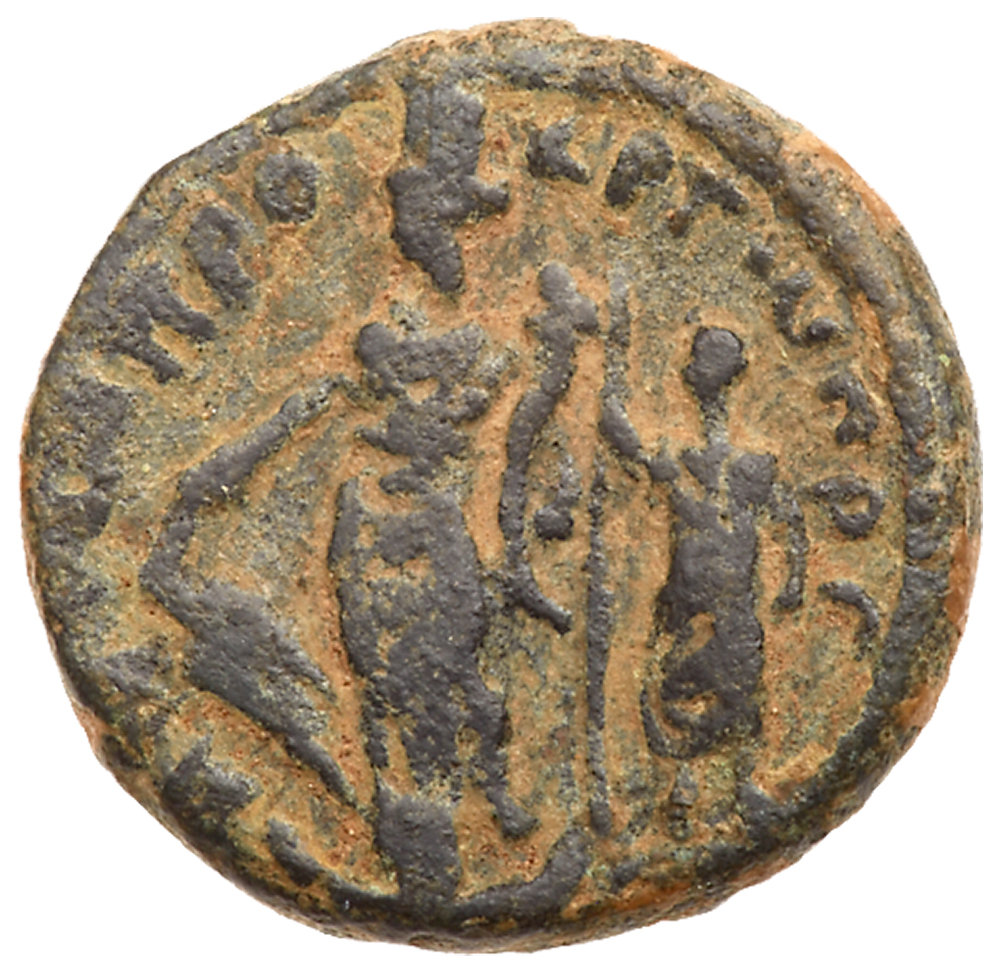 Gerasa. Commodus. Æ 21 (8.77 g), AD 177-192. AVT K Λ AV KOMMOΔON, Laureate, draped and cuirassed - Image 2 of 2