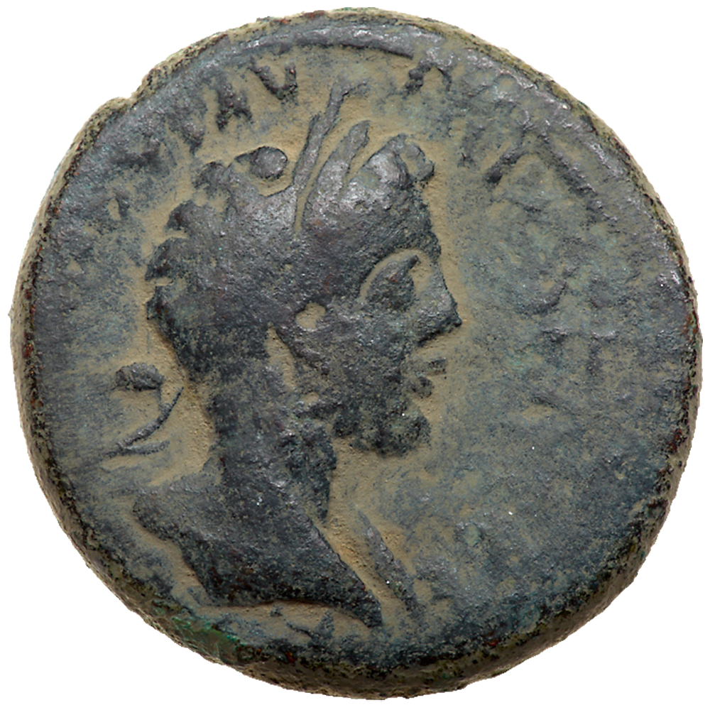 Aelia Capitolina. Commodus, with Lucilla and Crispina. Æ 29 (23.09 g), AD 177-192. (Jerusalem) in