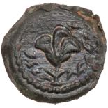 Judaea, Hasmonean Kingdom. Alexander Jannaeus (Yehonatan). Æ Prutah (1.85 g), 104-76 BCE. Jerusalem.