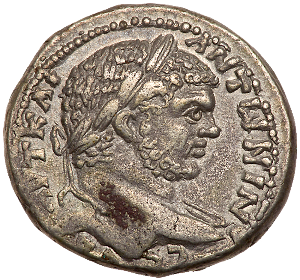 Gadara in Decapolis. Caracalla. Silver Tetradrachm (14.03 g), AD 198-217. Cos. IV (AD 215-217).