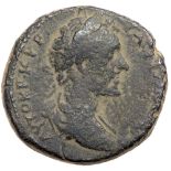 Hippos in Decapolis. Antoninus Pius. Æ 26 (16.30 g), AD 138-161. AYTOKP KYP ANT[ωNEINOC],