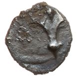 Judaea, Yehud (Judah). Silver 1/2 Gerah (0.24 g), ca. 375-332 BCE. Lily. Rev. 'YHD' (Yehud),